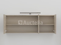 2-persoons badkamermeubel 120 cm licht hout decor - incl. kranen - afbeelding 5 van  6