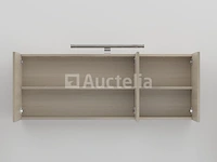 2-persoons badkamermeubel 120 cm licht hout decor - incl. kranen - afbeelding 5 van  6