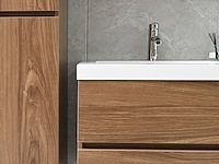 2-persoons badkamermeubel 120 cm natural hout decor - incl. kranen - afbeelding 12 van  12