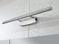 2-persoons badkamermeubel 145 cm licht hout decor - incl. kranen - afbeelding 6 van  12