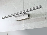 2-persoons badkamermeubel 145 cm licht hout decor - incl. kranen - afbeelding 6 van  12