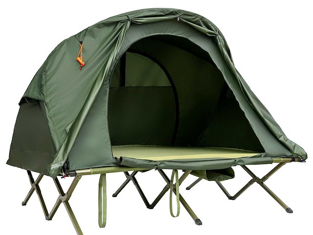 2-persoons buitenkampeertent met buitenoverkapping - afbeelding 1 van  9