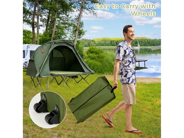 2-persoons buitenkampeertent met buitenoverkapping - afbeelding 4 van  9