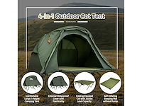 2-persoons buitenkampeertent met buitenoverkapping - afbeelding 9 van  9