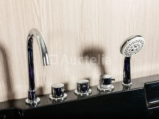 2-persoons massage bad. type kleur zwart. rechtse opstelling. afm.ca. 1700x1200x65 - afbeelding 6 van  10