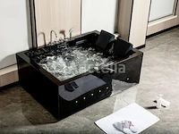 2-persoons massage bad. type kleur zwart. rechtse opstelling. afm.ca. 1700x1200x65