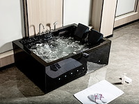 2-persoons massage bad. type kleur zwart. rechtse opstelling. afm.ca. 1700x1200x65 - afbeelding 2 van  10