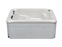 2 persoons outdoor spa 220x170x90,5 cm - wit bad/witte skirt - afbeelding 3 van  10