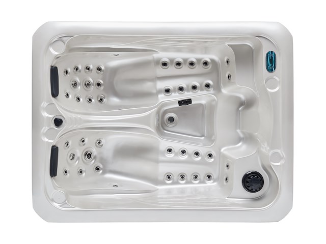 2 persoons outdoor spa 220x170x90,5 cm - wit bad/witte skirt - afbeelding 5 van  10