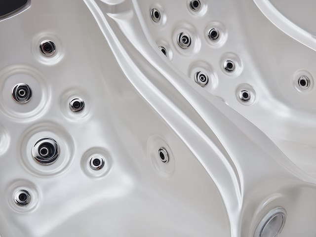 2 persoons outdoor spa 220x170x90,5 cm - wit bad/witte skirt - afbeelding 10 van  10