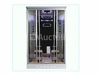 2-persoons stoomcabine - rechthoekig - zilver 140x90x215cm