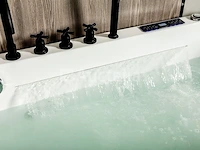 2 persoons whirlpool massagebad - half vrijstaand 180x75cm - afbeelding 3 van  8