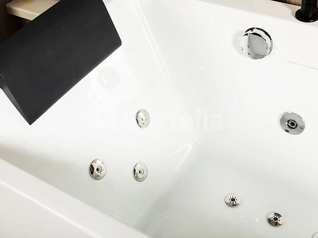 2 persoons whirlpool massagebad - half vrijstaand 180x75cm - afbeelding 6 van  8