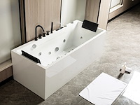 2 persoons whirlpool massagebad - half vrijstaand 180x75cm - afbeelding 1 van  8