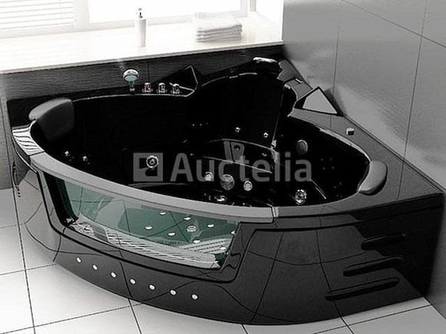 2 persoons whirlpool massagebad - hoekbad 1500x1500x620mm - afbeelding 1 van  3