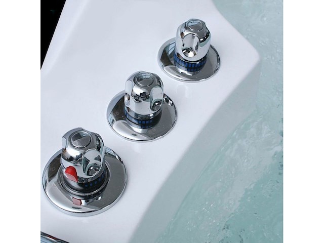 2 persoons whirlpool massagebad - hoekbad 1700x1700x620mm - afbeelding 3 van  4