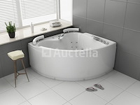 2 persoons whirlpool massagebad - wit - hoekbad - 140x140x60 cm - afbeelding 2 van  3