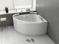 2 persoons whirlpool massagebad - wit - hoekbad - 140x140x60 cm - afbeelding 3 van  3