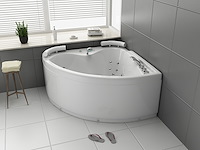 2 persoons whirlpool massagebad - wit - hoekbad - 140x140x60 cm - afbeelding 3 van  3