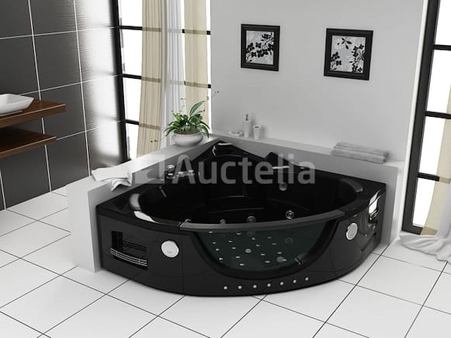2 persoons whirlpool massagebad - wit - hoekbad - 152x152x62cm - afbeelding 2 van  9