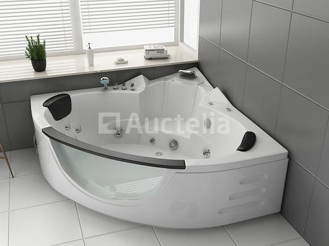 2 persoons whirlpool massagebad - wit - hoekbad - 152x152x62cm - afbeelding 3 van  9