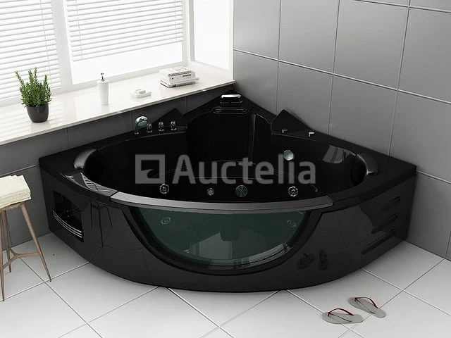2 persoons whirlpool massagebad - wit - hoekbad - 152x152x62cm - afbeelding 1 van  9