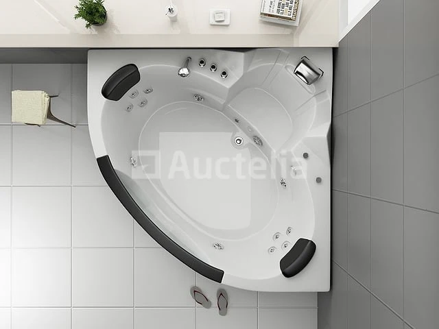 2 persoons whirlpool massagebad - wit - hoekbad - 152x152x62cm - afbeelding 3 van  9