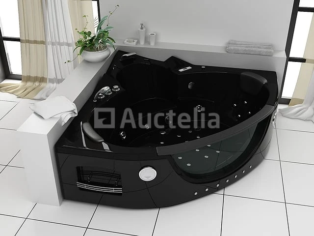 2 persoons whirlpool massagebad - wit - hoekbad - 152x152x62cm - afbeelding 4 van  9