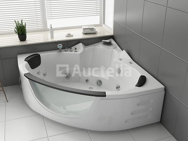 2 persoons whirlpool massagebad - wit - hoekbad - 152x152x62cm - afbeelding 5 van  9