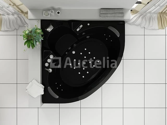 2 persoons whirlpool massagebad - wit - hoekbad - 152x152x62cm - afbeelding 7 van  9