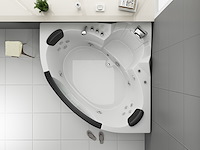 2 persoons whirlpool massagebad - wit - hoekbad - 152x152x62cm - afbeelding 3 van  9