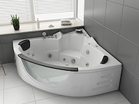 2 persoons whirlpool massagebad - wit - hoekbad - 152x152x62cm - afbeelding 1 van  9