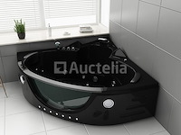2 persoons whirlpool massagebad - zwart - hoekbad - 152x152x62cm - afbeelding 1 van  3
