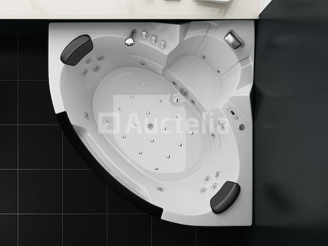 2 persoons whirlpool massagebad met heater - hoekbad 172.5x172.5cm - afbeelding 2 van  5