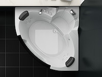 2 persoons whirlpool massagebad wit - hoekbad 172.5x172.5cm - afbeelding 3 van  12