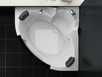 2 persoons whirlpool massagebad wit - hoekbad 172.5x172.5cm - afbeelding 4 van  12