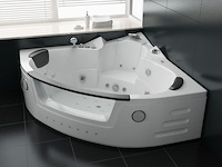 2 persoons whirlpool massagebad wit - hoekbad 172.5x172.5cm - afbeelding 1 van  12