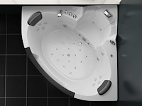 2 persoons whirlpool massagebad wit - hoekbad 172.5x172.5cm - afbeelding 7 van  12