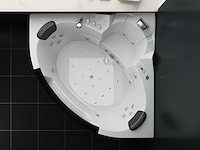 2 persoons whirlpool massagebad wit - hoekbad 172.5x172.5cm - afbeelding 10 van  12