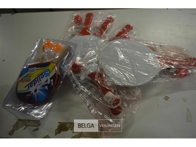 2 pingpongset, 2 tennisrakket - afbeelding 1 van  3