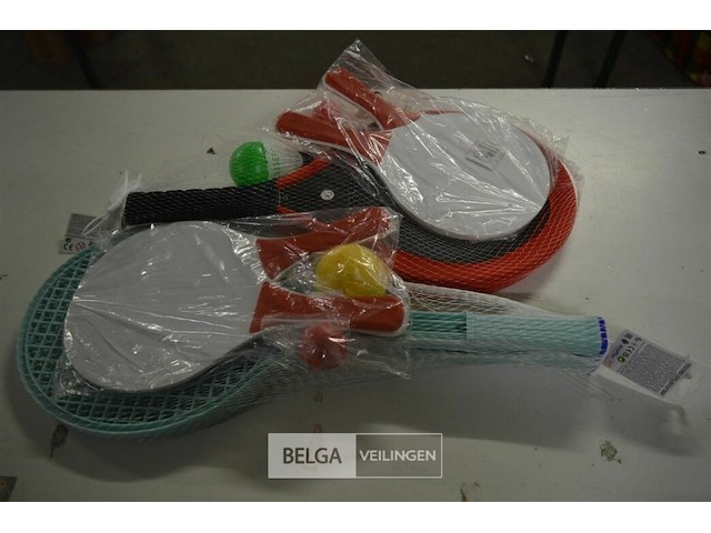 2 pingpongset, 2 tennisrakket - afbeelding 1 van  4