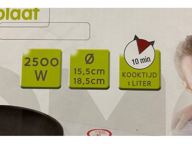 2-pits kookplaat domo - afbeelding 3 van  4