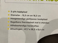 2-pits kookplaat domo - afbeelding 4 van  4