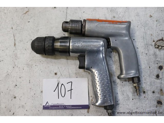 2 pneumatische boormachines wo ingersoll rand 7802a, werking niet gekend - afbeelding 1 van  2