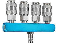 2 pneumatische snelkoppelingen 1/4" kraft&dele 2