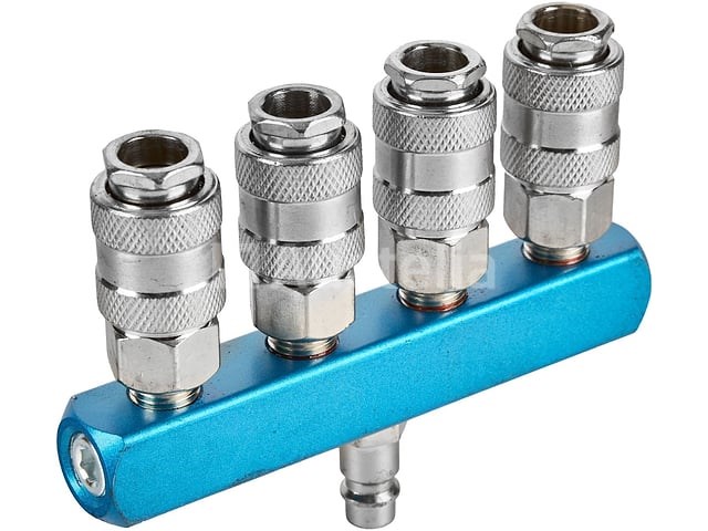 2 pneumatische snelkoppelingen 1/4" kraft&dele 2 - afbeelding 2 van  3