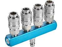 2 pneumatische snelkoppelingen 1/4" kraft&dele 2 - afbeelding 2 van  3