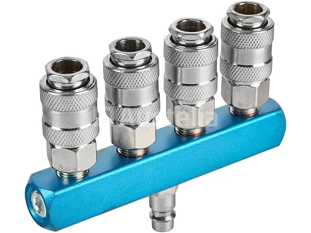 2 pneumatische snelkoppelingen 1/4" kraft&dele 2 - afbeelding 2 van  3