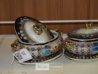 2 porseleinen satsuma - afbeelding 2 van  2