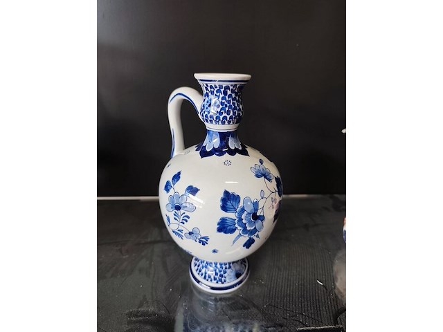 2 porseleinen vazen delft, porseleinen bonbonniere delft - afbeelding 5 van  9